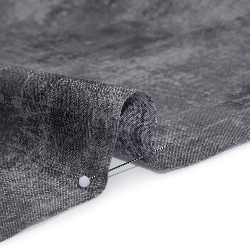 Printed Quilting Cotton by Northcott - Charcoal Painterly Texture - Canvas Collection Full Printed Quilting Cotton by Northcott - Charcoal Painterly Texture - Canvas Collection Full