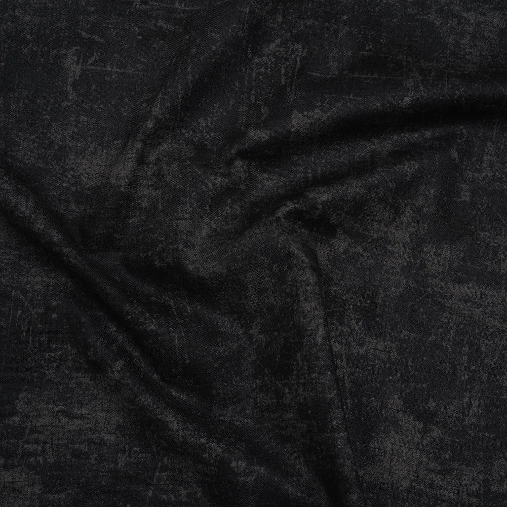 Printed Quilting Cotton by Northcott - Ebony Painterly Texture - Canvas Collection Drape Printed Quilting Cotton by Northcott - Ebony Painterly Texture - Canvas Collection Drape