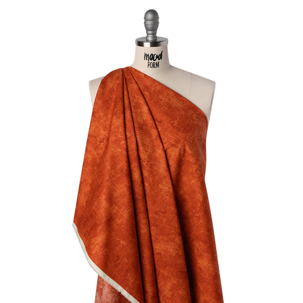 Printed Quilting Cotton by Northcott - Pumpkin Spice Painterly Texture - Canvas Collection Printed Quilting Cotton by Northcott - Pumpkin Spice Painterly Texture - Canvas Collection