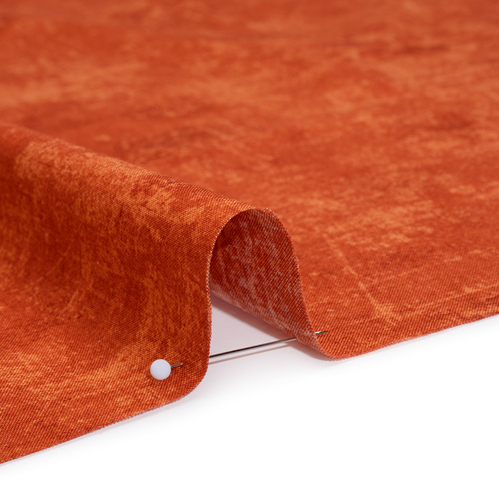 Printed Quilting Cotton by Northcott - Pumpkin Spice Painterly Texture - Canvas Collection Printed Quilting Cotton by Northcott - Pumpkin Spice Painterly Texture - Canvas Collection