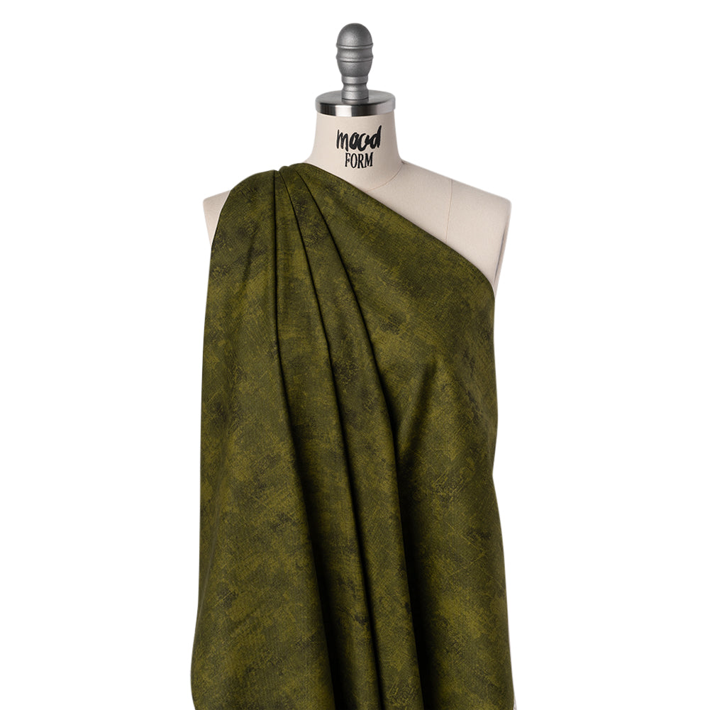 Printed Quilting Cotton by Northcott - Military Painterly Texture - Canvas Collection - Folded Printed Quilting Cotton by Northcott - Military Painterly Texture - Canvas Collection - Folded