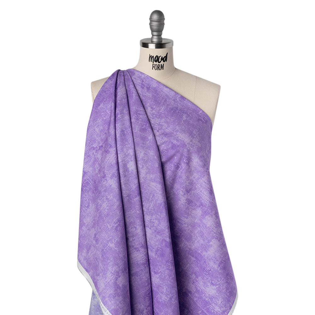Printed Quilting Cotton by Northcott - Lilac Painterly Texture - Canvas Collection - Folded Printed Quilting Cotton by Northcott - Lilac Painterly Texture - Canvas Collection - Folded