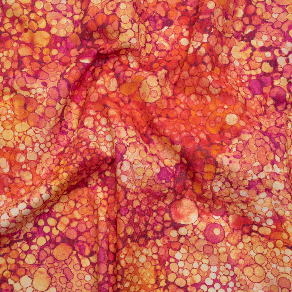 Printed Quilting Cotton by Northcott - Hibiscus Bubbles - Bliss Collection Drape Printed Quilting Cotton by Northcott - Hibiscus Bubbles - Bliss Collection Drape