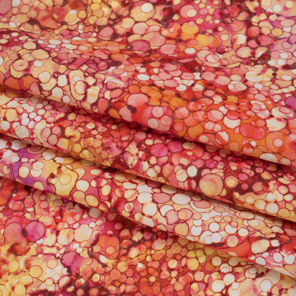 Printed Quilting Cotton by Northcott - Tahitian Sunset Bubbles - Bliss Collection - Detail Printed Quilting Cotton by Northcott - Tahitian Sunset Bubbles - Bliss Collection - Detail