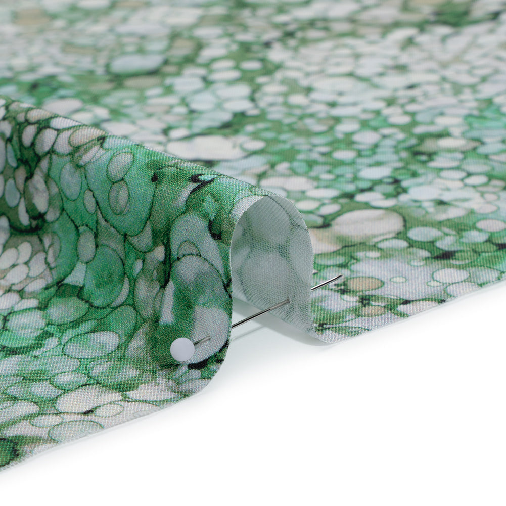 Printed Quilting Cotton by Northcott - Woodland Moss Bubbles - Bliss Collection - Full Printed Quilting Cotton by Northcott - Woodland Moss Bubbles - Bliss Collection - Full
