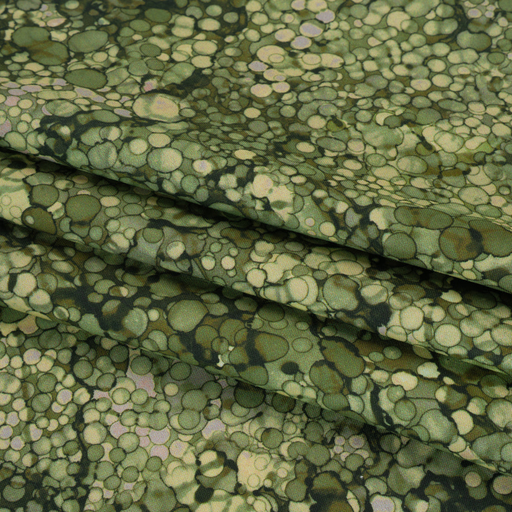 Printed Quilting Cotton by Northcott - Olive Bubbles - Bliss Collection Detail Printed Quilting Cotton by Northcott - Olive Bubbles - Bliss Collection Detail