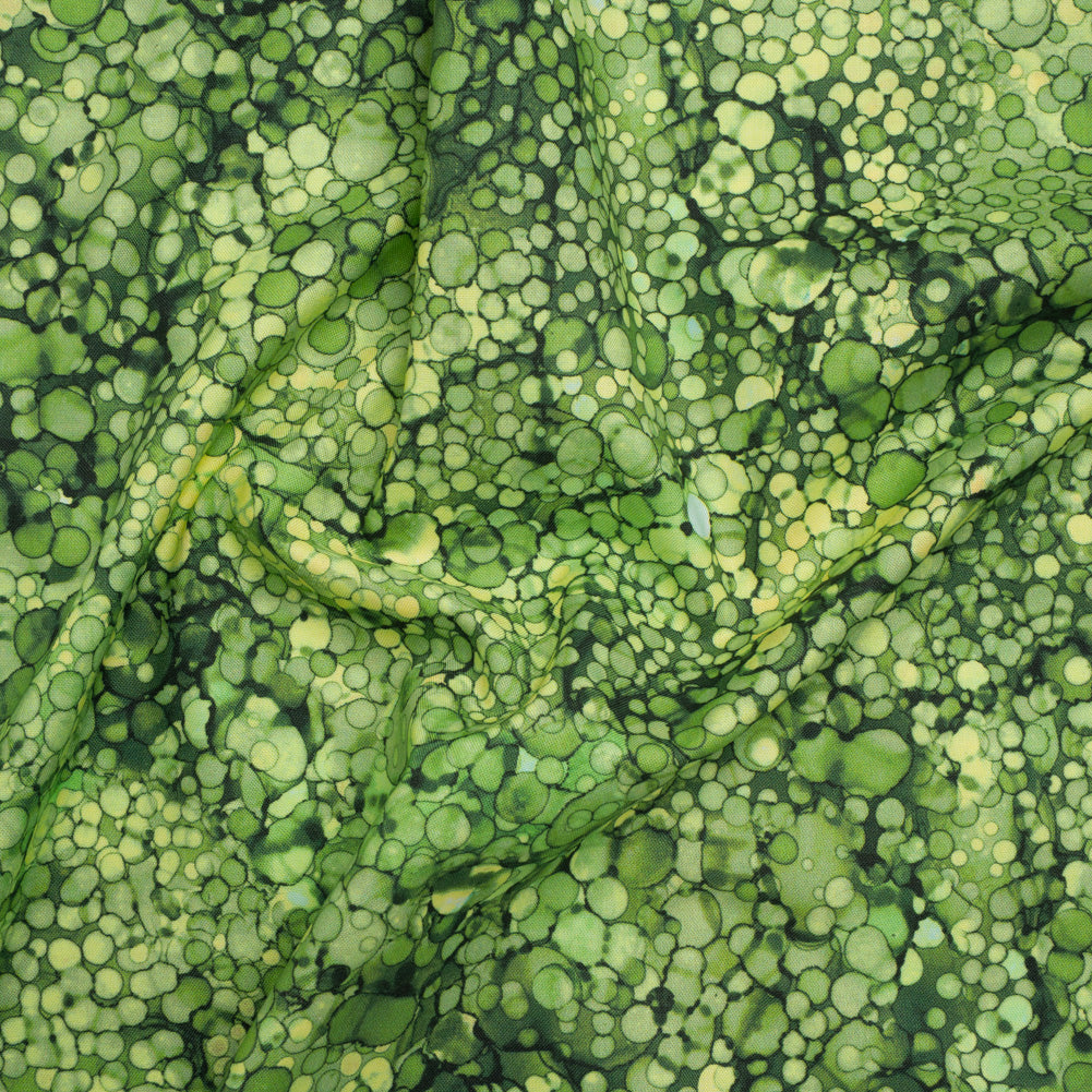 Printed Quilting Cotton by Northcott - Rainforest Bubbles - Bliss Collection Drape Printed Quilting Cotton by Northcott - Rainforest Bubbles - Bliss Collection Drape