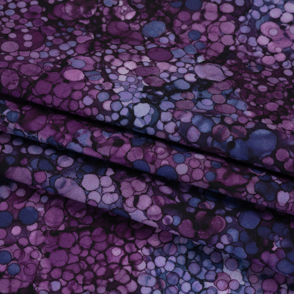 Printed Quilting Cotton by Northcott - Amethyst Bubbles - Bliss Collection Detail Printed Quilting Cotton by Northcott - Amethyst Bubbles - Bliss Collection Detail