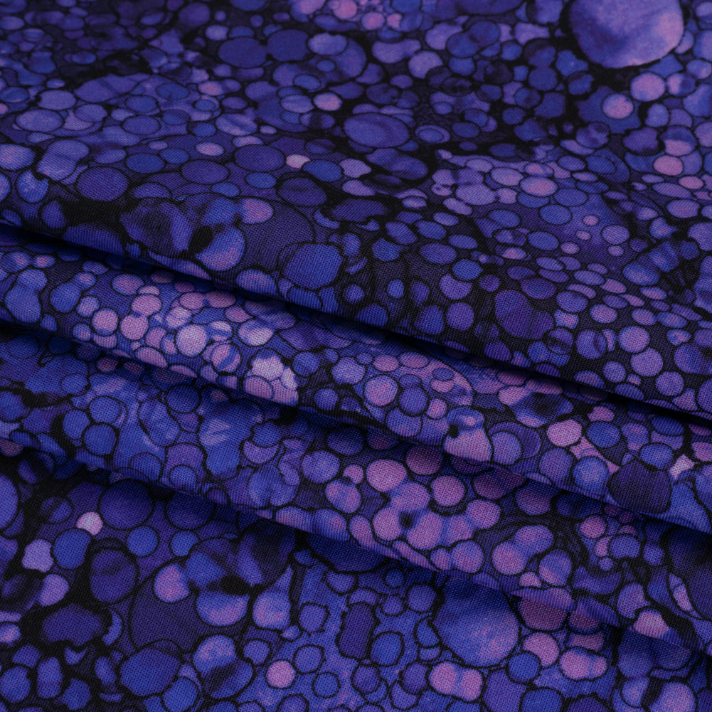 Printed Quilting Cotton by Northcott - Mardi Gras Bubbles - Bliss Collection Printed Quilting Cotton by Northcott - Mardi Gras Bubbles - Bliss Collection