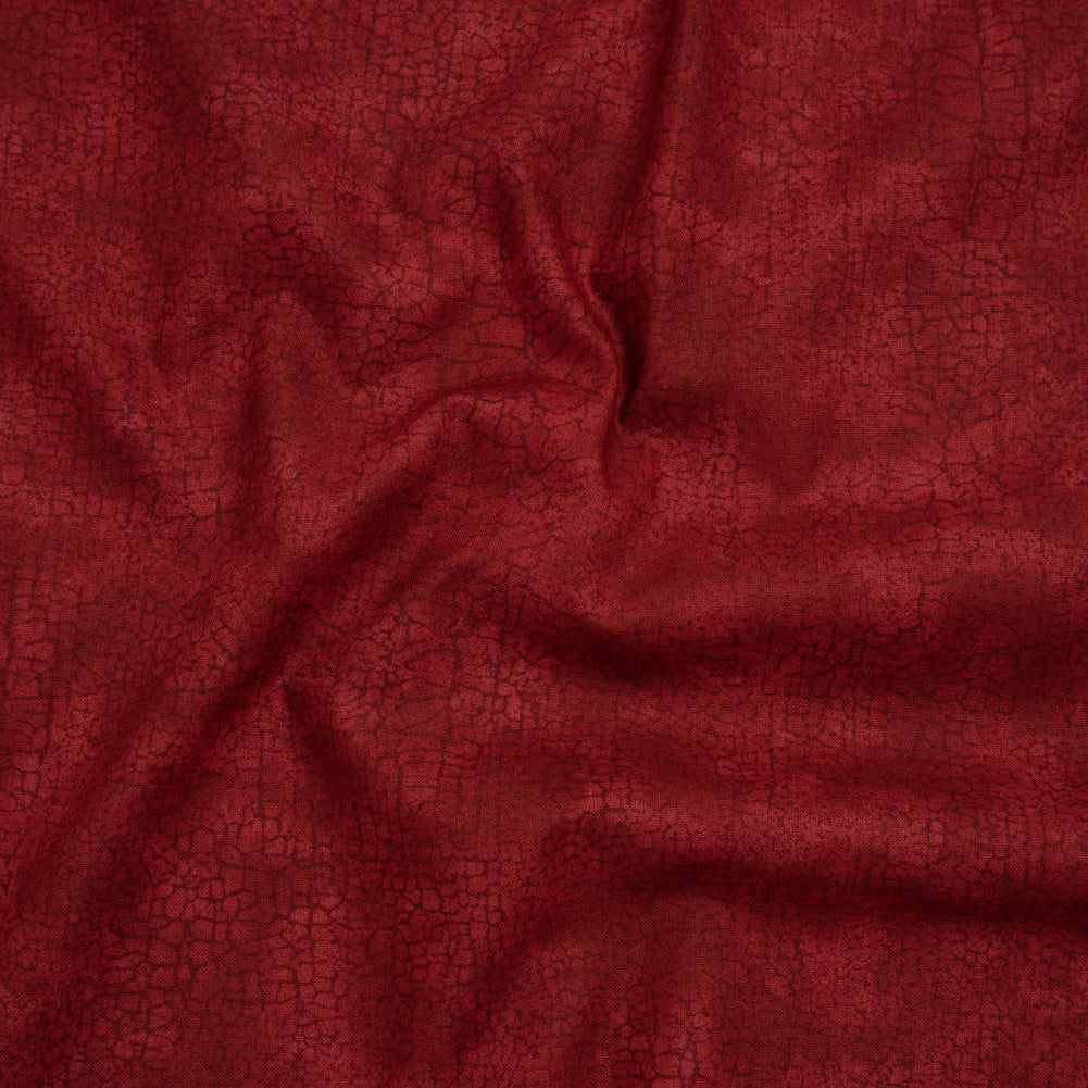 Quilting Cotton by Northcott - Cranberry Textural Abstract - Crackle Collection - Drape Quilting Cotton by Northcott - Cranberry Textural Abstract - Crackle Collection - Drape