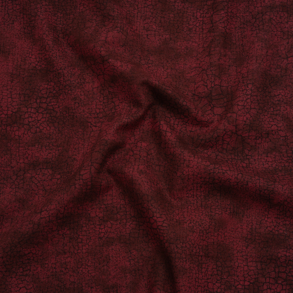 Quilting Cotton by Northcott - Cabernet Textural Abstract - Crackle Collection Drape Quilting Cotton by Northcott - Cabernet Textural Abstract - Crackle Collection Drape
