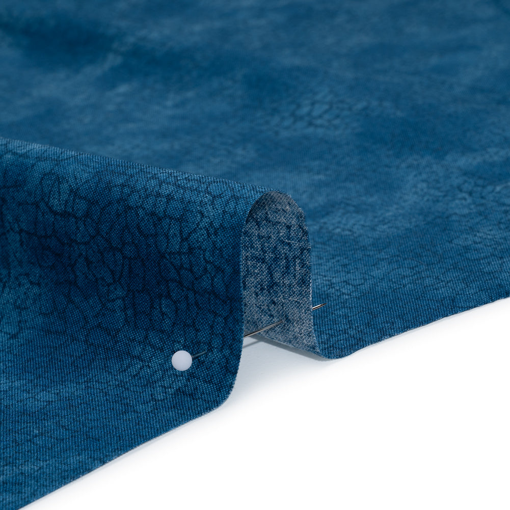 Quilting Cotton by Northcott - Blue Bayou Textural Abstract - Crackle Collection Full Quilting Cotton by Northcott - Blue Bayou Textural Abstract - Crackle Collection Full