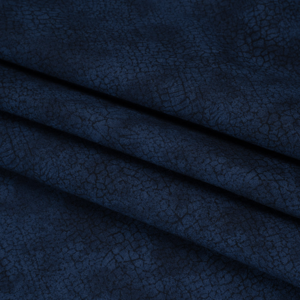 Quilting Cotton by Northcott - Midnight Textural Abstract - Crackle Collection Quilting Cotton by Northcott - Midnight Textural Abstract - Crackle Collection