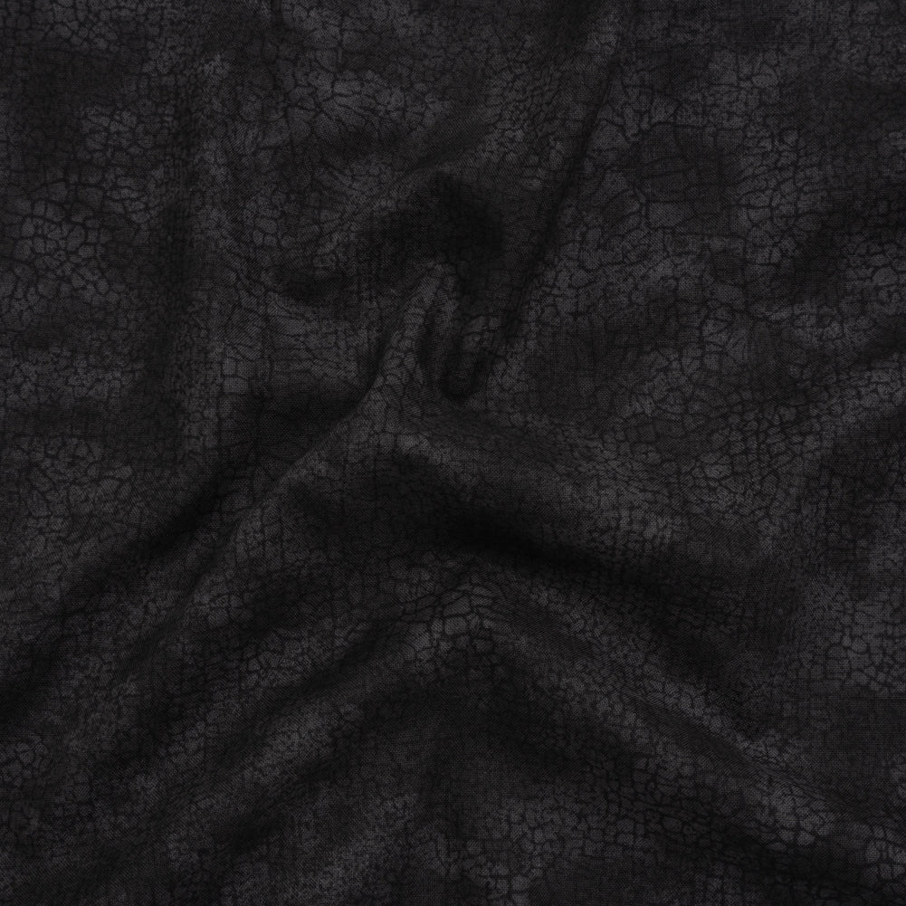 Quilting Cotton by Northcott - Raven Textural Abstract - Crackle Collection - Drape Quilting Cotton by Northcott - Raven Textural Abstract - Crackle Collection - Drape