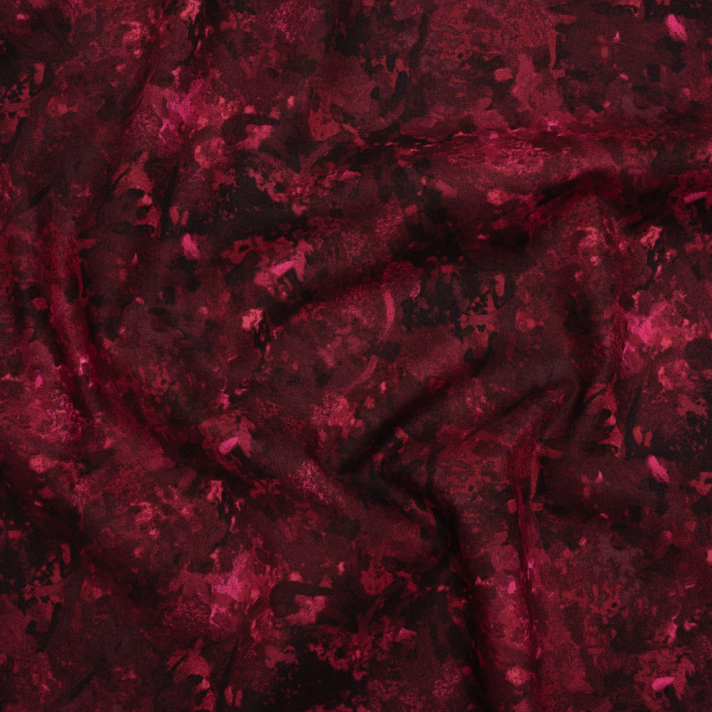 Printed Quilting Cotton by Deborah Edwards for Northcott Studio - Cabernet Painterly Abstract - Chroma Collection Printed Quilting Cotton by Deborah Edwards for Northcott Studio - Cabernet Painterly Abstract - Chroma Collection