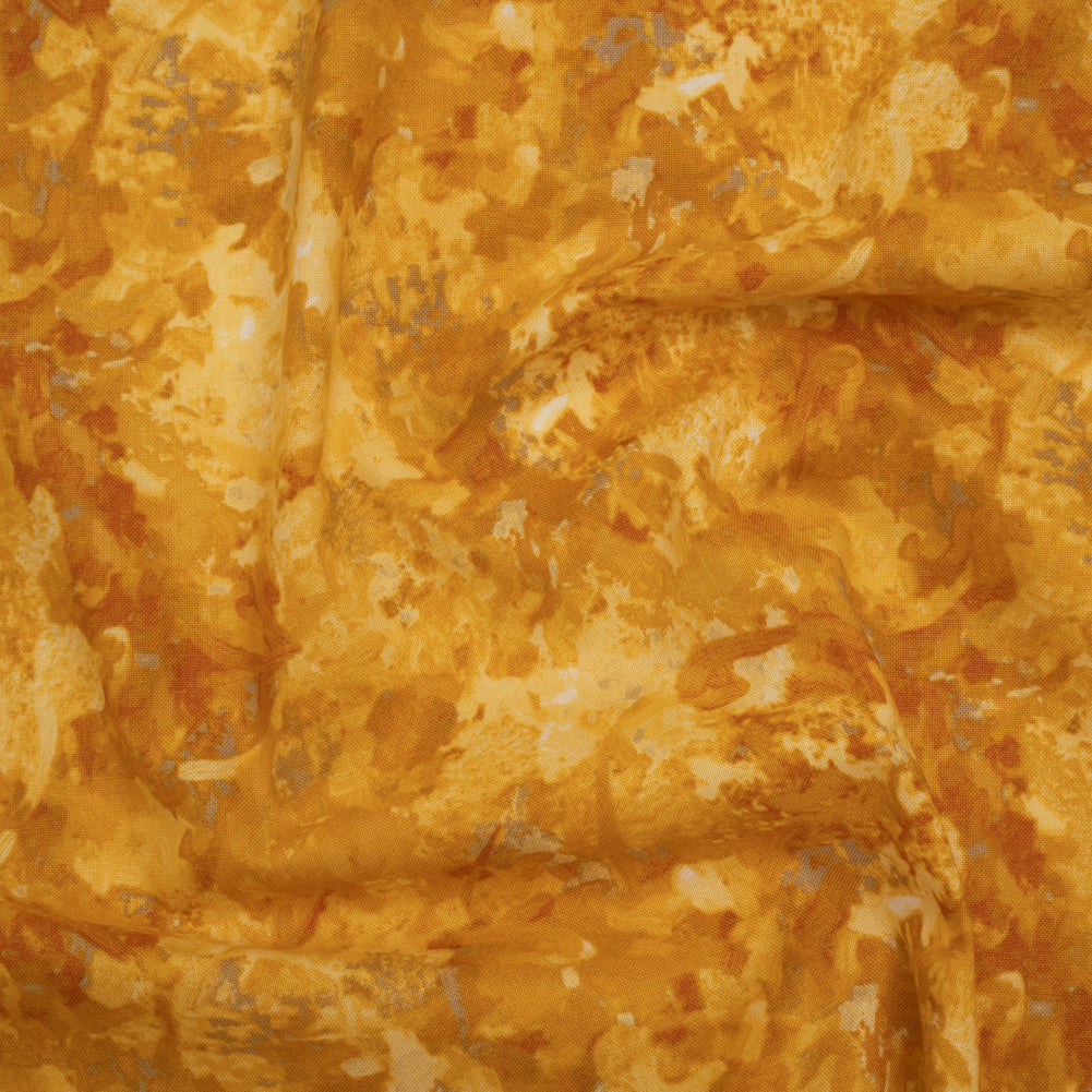 Printed Quilting Cotton by Deborah Edwards for Northcott Studio - Sunflower Painterly Abstract - Chroma Collection Printed Quilting Cotton by Deborah Edwards for Northcott Studio - Sunflower Painterly Abstract - Chroma Collection