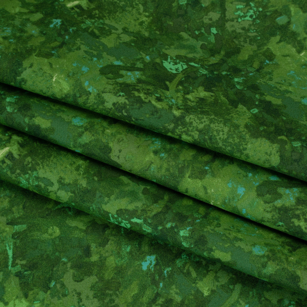 Printed Quilting Cotton by Deborah Edwards for Northcott Studio - Rainforest Painterly Abstract - Chroma Collection - Folded Printed Quilting Cotton by Deborah Edwards for Northcott Studio - Rainforest Painterly Abstract - Chroma Collection - Folded