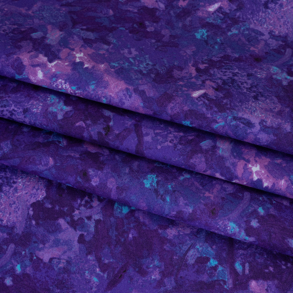 Printed Quilting Cotton by Deborah Edwards for Northcott Studio - Violet Painterly Abstract - Chroma Collection - Folded Printed Quilting Cotton by Deborah Edwards for Northcott Studio - Violet Painterly Abstract - Chroma Collection - Folded