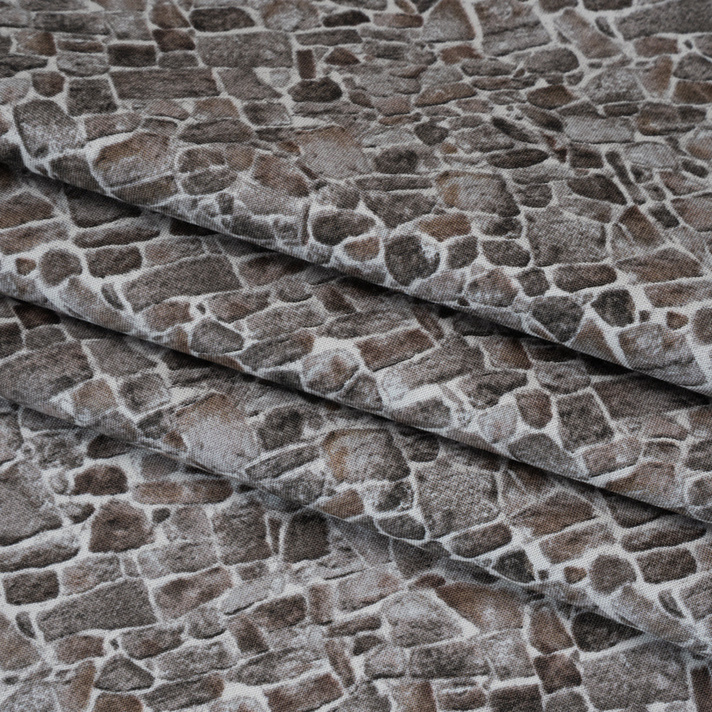 Printed Quilting Cotton by Northcott Studio - Dark Gray Flagstone - Naturescapes Collection Printed Quilting Cotton by Northcott Studio - Dark Gray Flagstone - Naturescapes Collection