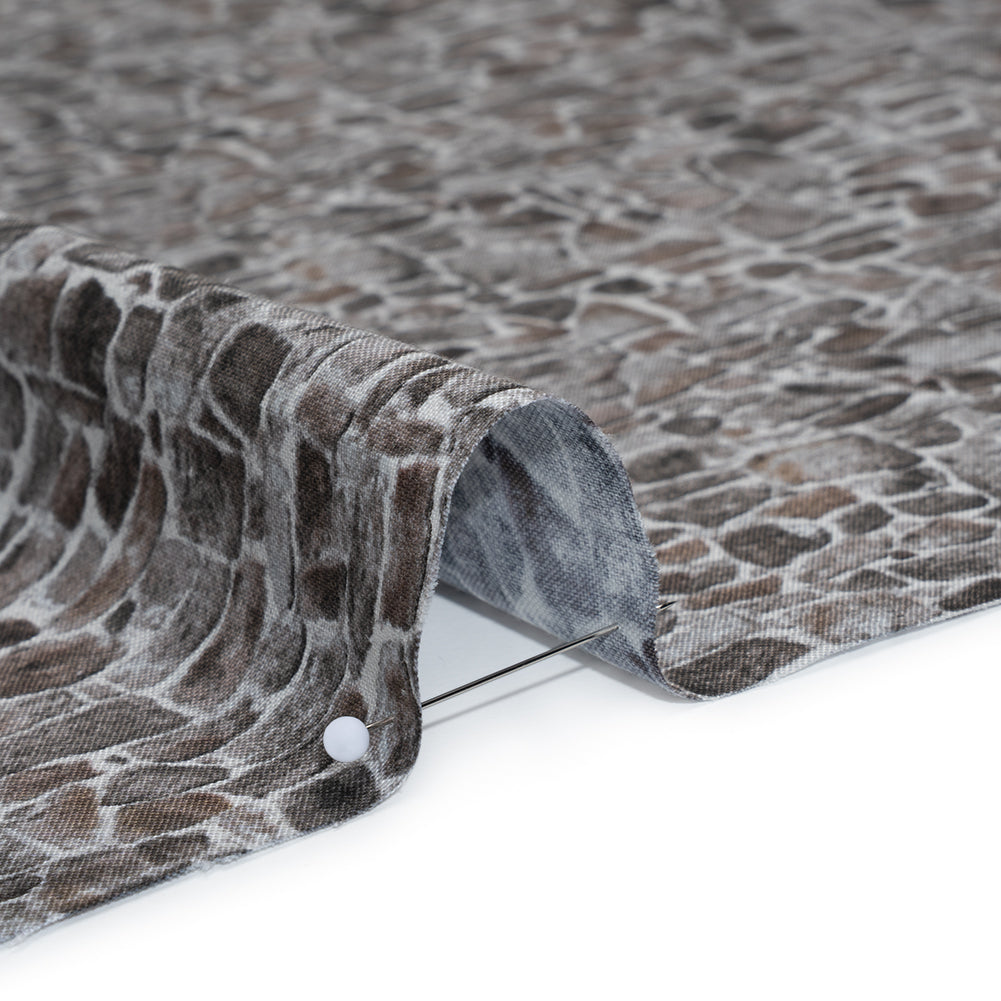 Printed Quilting Cotton by Northcott Studio - Dark Gray Flagstone - Naturescapes Collection Printed Quilting Cotton by Northcott Studio - Dark Gray Flagstone - Naturescapes Collection