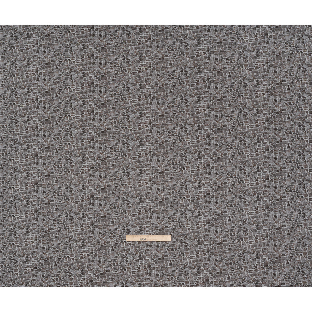 Printed Quilting Cotton by Northcott Studio - Dark Gray Flagstone - Naturescapes Collection Printed Quilting Cotton by Northcott Studio - Dark Gray Flagstone - Naturescapes Collection