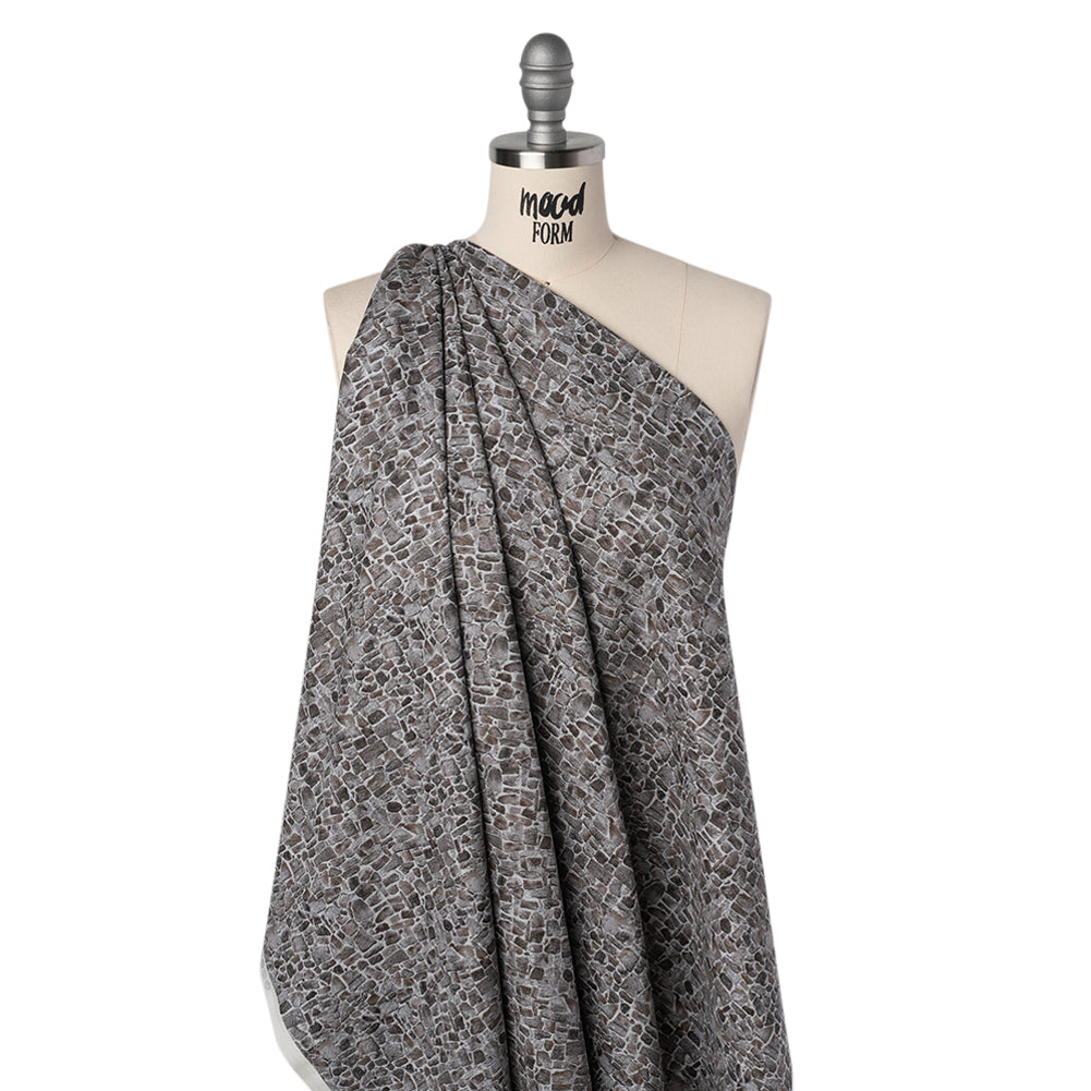 Printed Quilting Cotton by Northcott Studio - Dark Gray Flagstone - Naturescapes Collection Printed Quilting Cotton by Northcott Studio - Dark Gray Flagstone - Naturescapes Collection