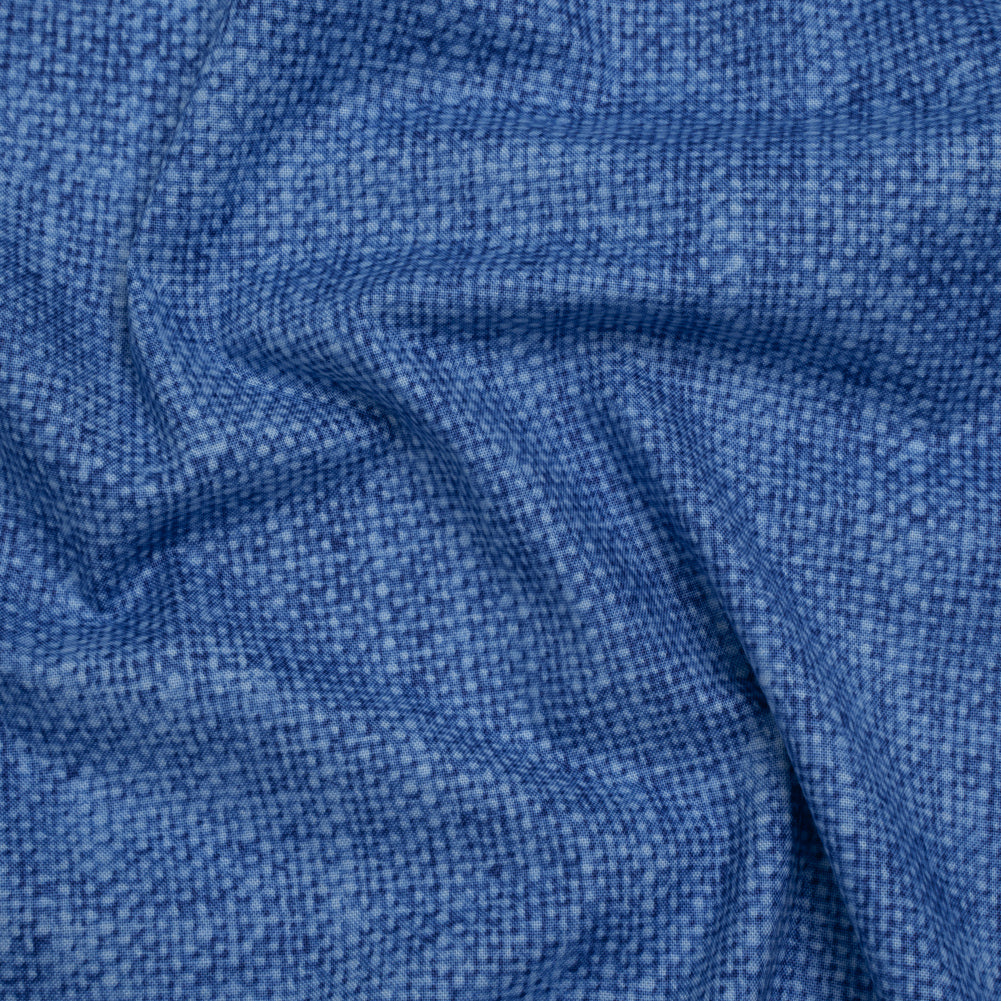 Printed Quilting Cotton by Northcott Studio - Blue Canvas Textured - Linen Basics Collection Printed Quilting Cotton by Northcott Studio - Blue Canvas Textured - Linen Basics Collection