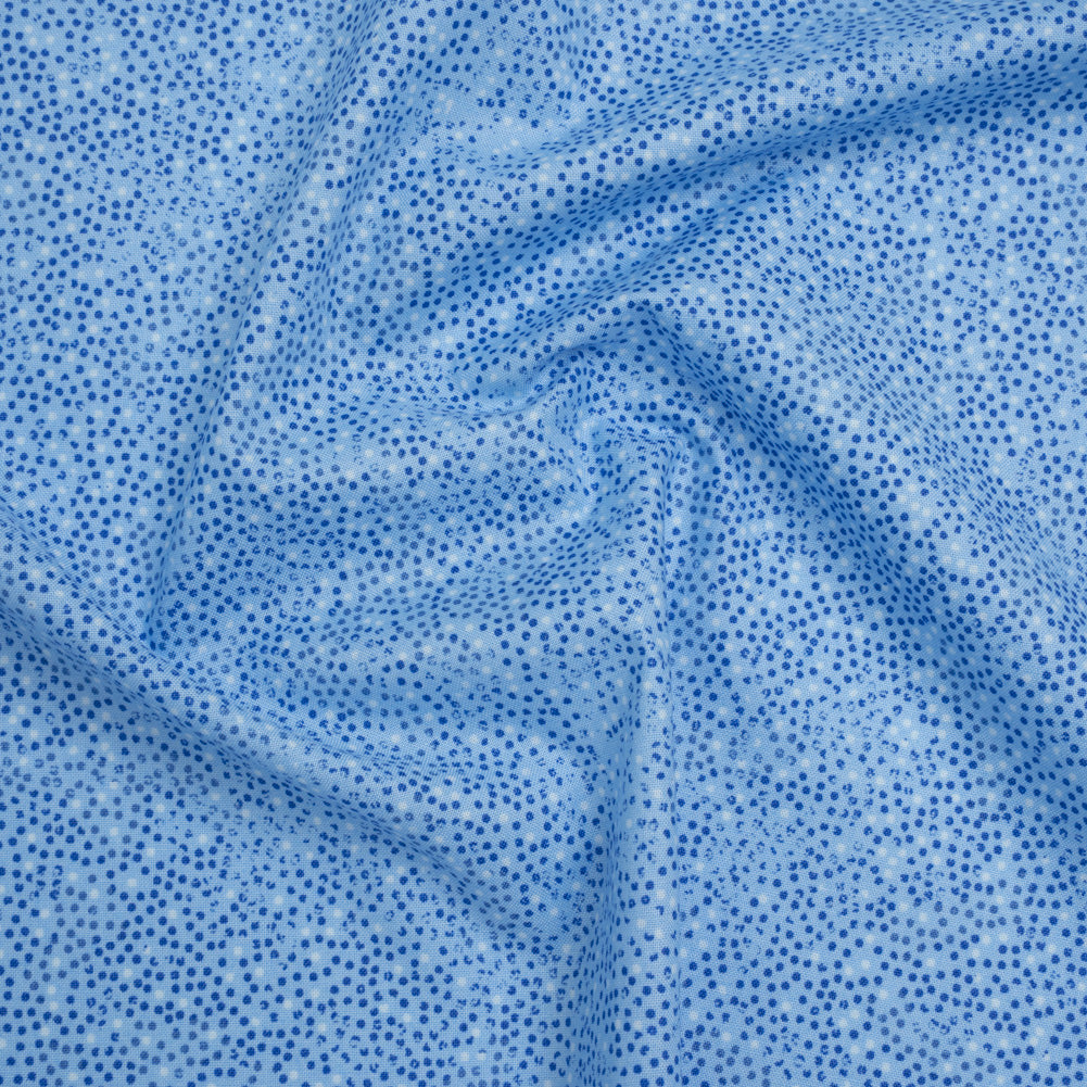 Printed Quilting Cotton by Patrick Lose for Northcott - Lapis Ditsy Dots - Tonal Trios Collection Printed Quilting Cotton by Patrick Lose for Northcott - Lapis Ditsy Dots - Tonal Trios Collection