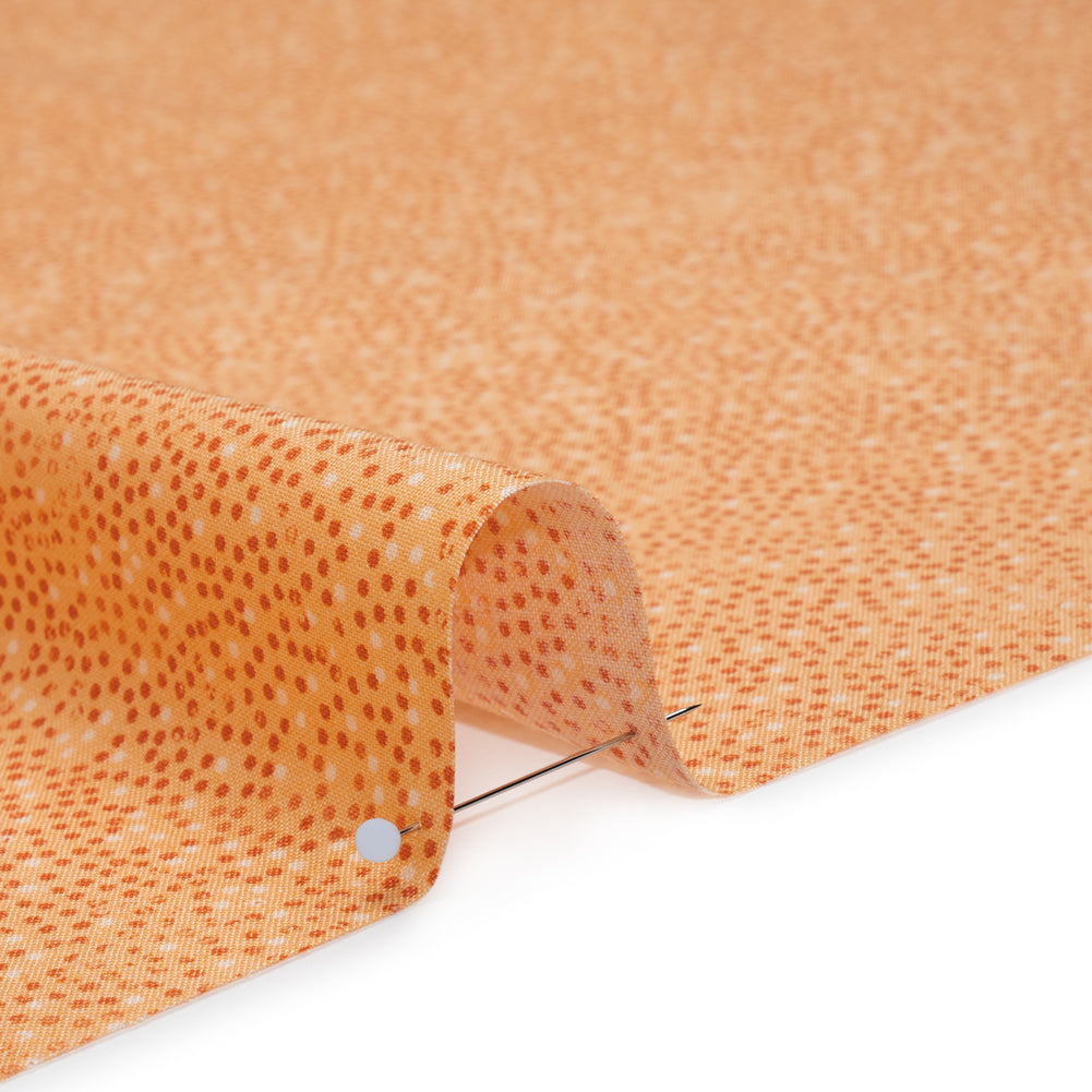 Printed Quilting Cotton by Patrick Lose for Northcott - Apricot Ditsy Dots - Tonal Trios Collection - Detail Printed Quilting Cotton by Patrick Lose for Northcott - Apricot Ditsy Dots - Tonal Trios Collection - Detail