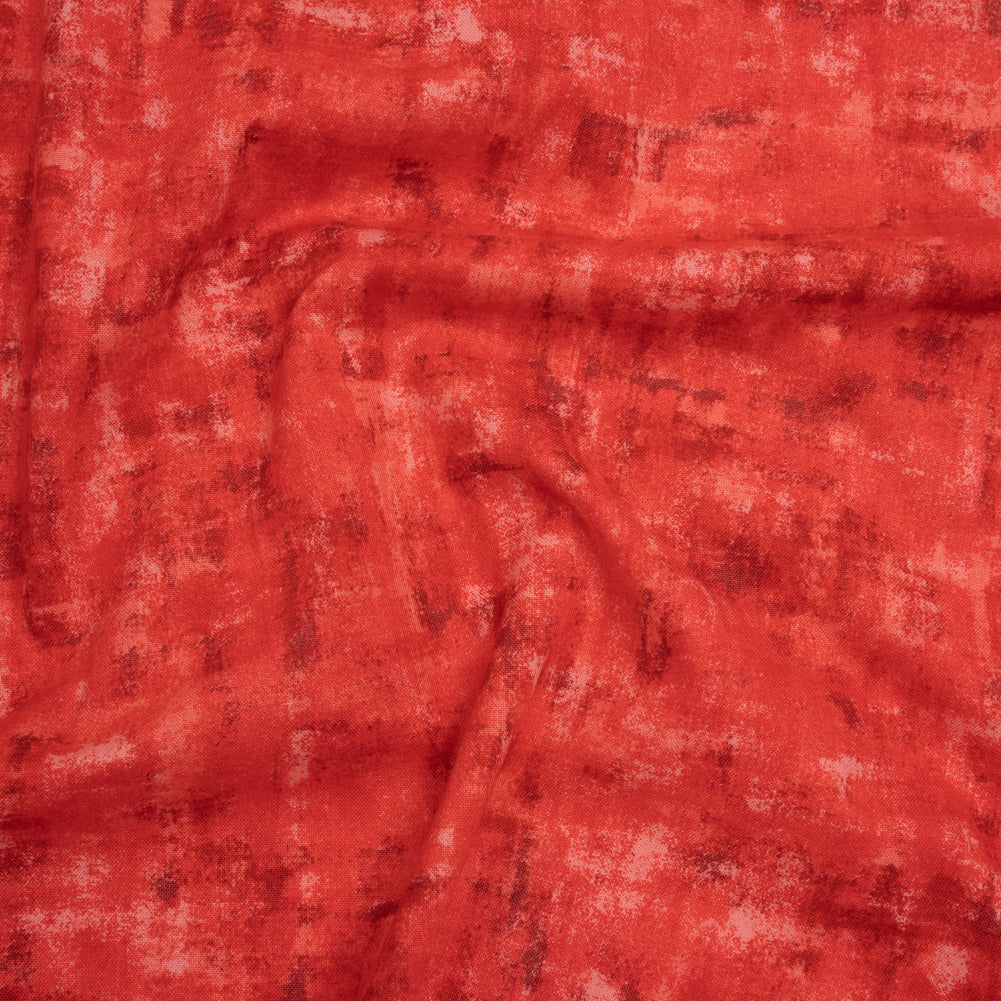 Printed Quilting Cotton by Patrick Lose for Northcott - Scarlet Billows Jazzy Painted Texture - Tonal Trios Collection Printed Quilting Cotton by Patrick Lose for Northcott - Scarlet Billows Jazzy Painted Texture - Tonal Trios Collection
