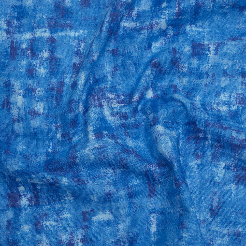 Printed Quilting Cotton by Patrick Lose for Northcott - Blue Note Jazzy Painted Texture - Tonal Trios Collection Printed Quilting Cotton by Patrick Lose for Northcott - Blue Note Jazzy Painted Texture - Tonal Trios Collection