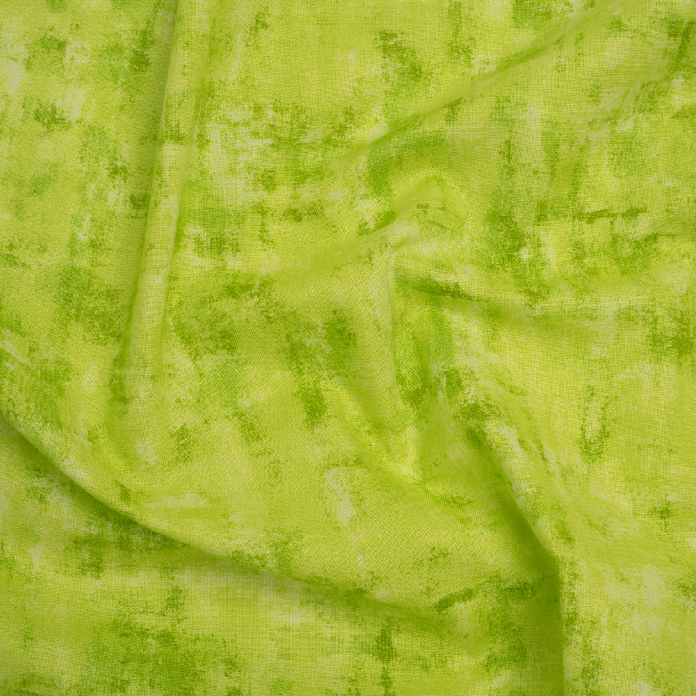 Printed Quilting Cotton by Patrick Lose for Northcott - Lime Twist Jazzy Painted Texture - Tonal Trios Collection Printed Quilting Cotton by Patrick Lose for Northcott - Lime Twist Jazzy Painted Texture - Tonal Trios Collection