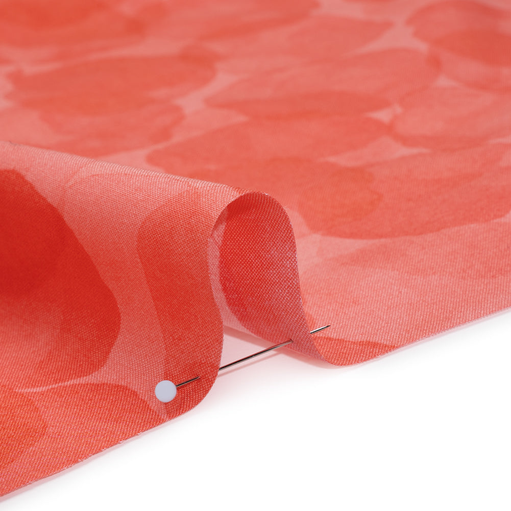 Printed Quilting Cotton by Patrick Lose for Northcott - Cherry Juicy Watercolor Circles - Tonal Trios Collection - Detail Printed Quilting Cotton by Patrick Lose for Northcott - Cherry Juicy Watercolor Circles - Tonal Trios Collection - Detail