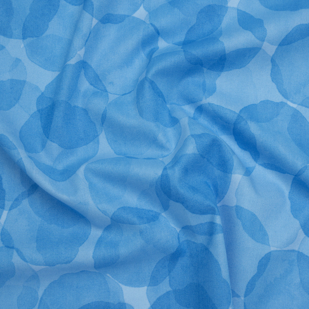 Printed Quilting Cotton by Patrick Lose for Northcott - Blue Curac?ao Juicy Watercolor Circles - Tonal Trios Collection Printed Quilting Cotton by Patrick Lose for Northcott - Blue Curac?ao Juicy Watercolor Circles - Tonal Trios Collection