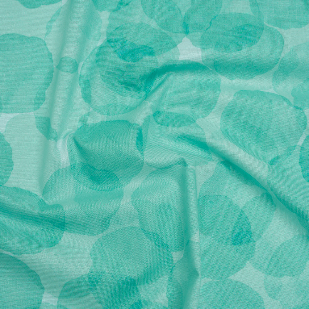 Printed Quilting Cotton by Patrick Lose for Northcott - Sea Spray Juicy Watercolor Circles - Tonal Trios Collection Printed Quilting Cotton by Patrick Lose for Northcott - Sea Spray Juicy Watercolor Circles - Tonal Trios Collection