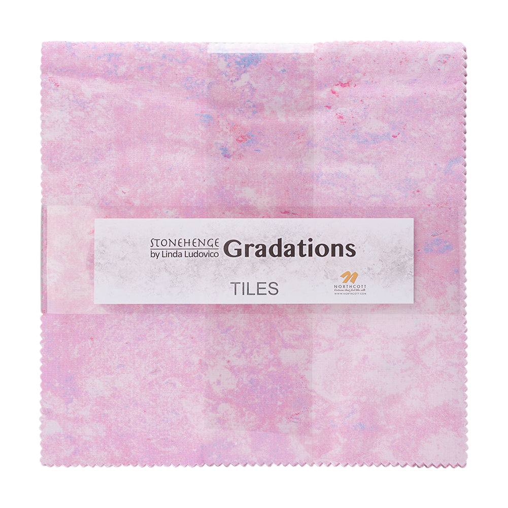 Stonehenge Quilting Cotton Tiles 10" Square Precuts - Muse - Gradations II Collection Stonehenge Quilting Cotton Tiles 10" Square Precuts - Muse - Gradations II Collection
