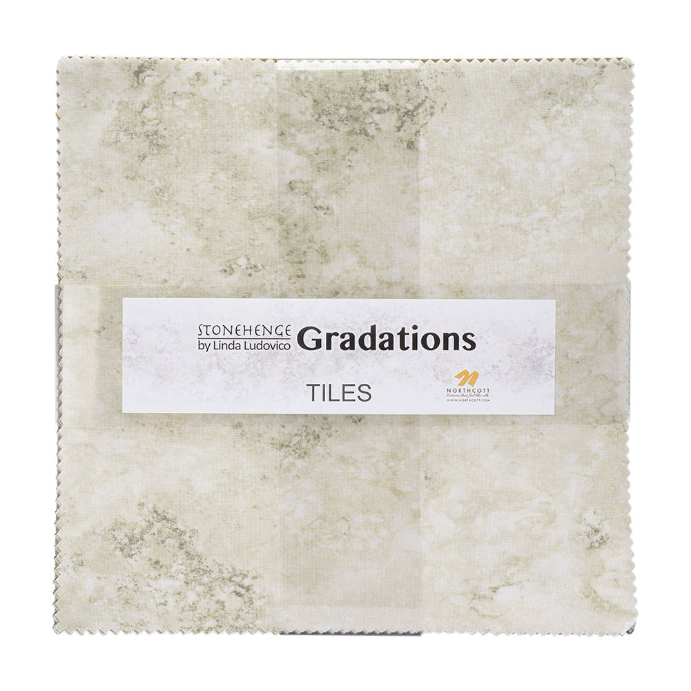 Stonehenge Quilting Cotton Tiles 10" Square Precuts - Mineral - Gradations II Collection Stonehenge Quilting Cotton Tiles 10" Square Precuts - Mineral - Gradations II Collection