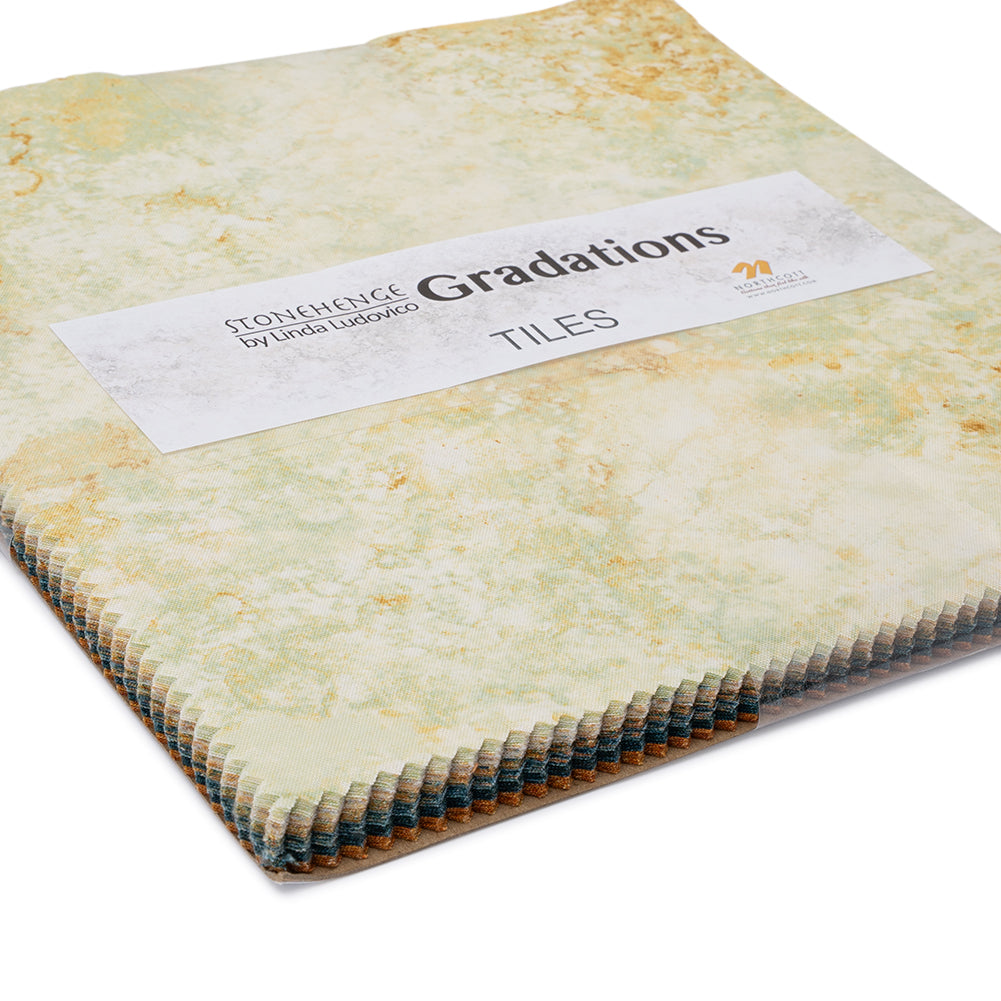 Stonehenge Quilting Cotton Tiles 10" Square Precuts - Oxidized Copper - Gradations II Collection Stonehenge Quilting Cotton Tiles 10" Square Precuts - Oxidized Copper - Gradations II Collection