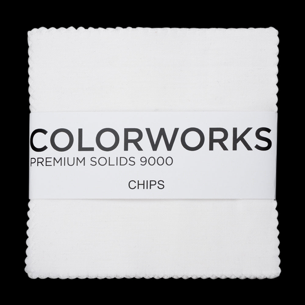 Northcott Quilting Cotton Chips 5" Square Precuts - Snow - Colorworks Collection Northcott Quilting Cotton Chips 5" Square Precuts - Snow - Colorworks Collection