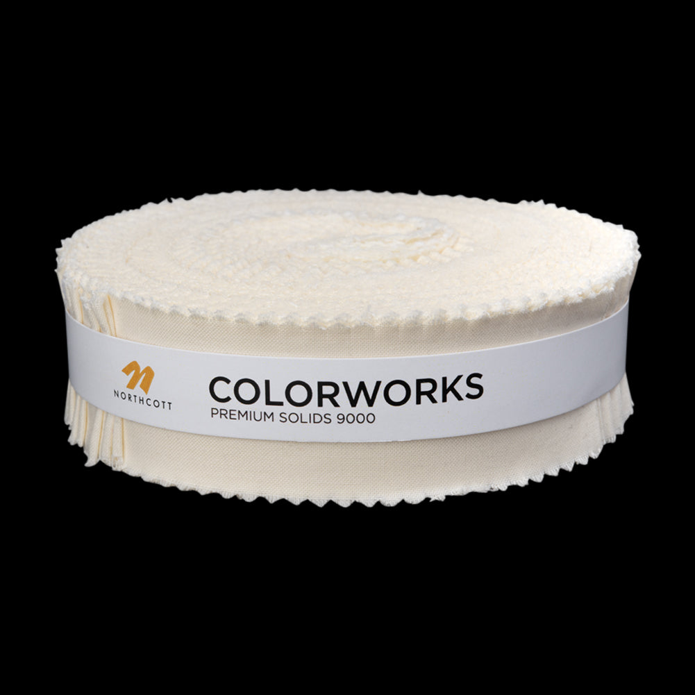 Northcott Quilting Cotton Micro Strips 1.5" Strip Precuts - Eggshell - Colorworks Collection Northcott Quilting Cotton Micro Strips 1.5" Strip Precuts - Eggshell - Colorworks Collection