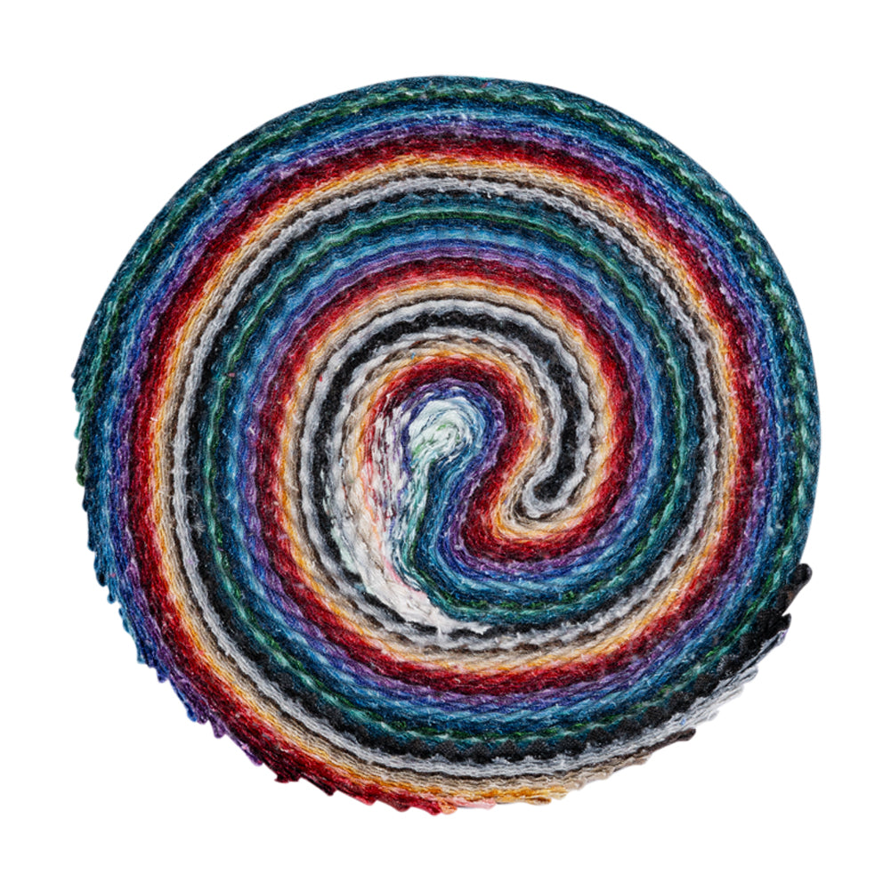 Northcott Quilting Cotton Strip Rolls 2.5" Strip Precuts - Multi - Chroma Collection Folded Northcott Quilting Cotton Strip Rolls 2.5" Strip Precuts - Multi - Chroma Collection Folded