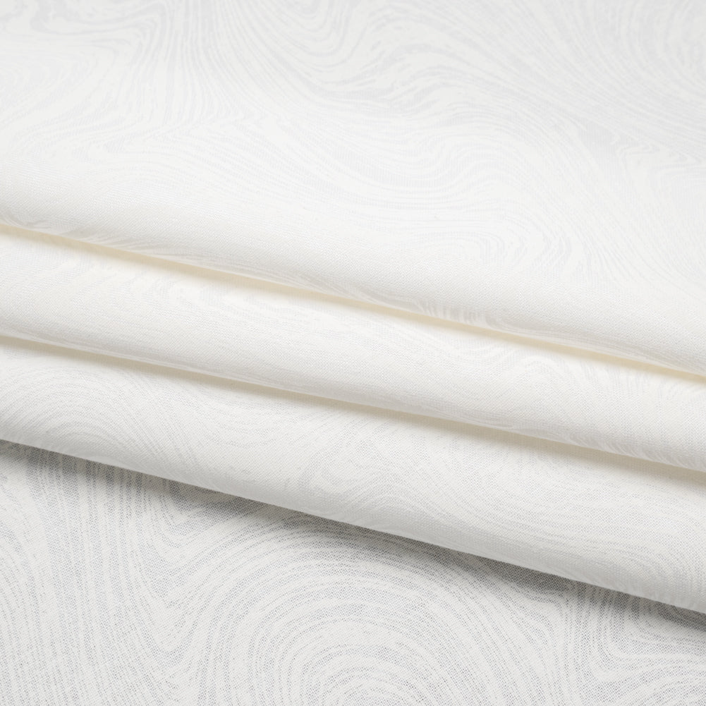 Printed Quilting Cotton by Patrick Lose for Northcott - White on White Marbled - Basically Black & White Collection Printed Quilting Cotton by Patrick Lose for Northcott - White on White Marbled - Basically Black & White Collection