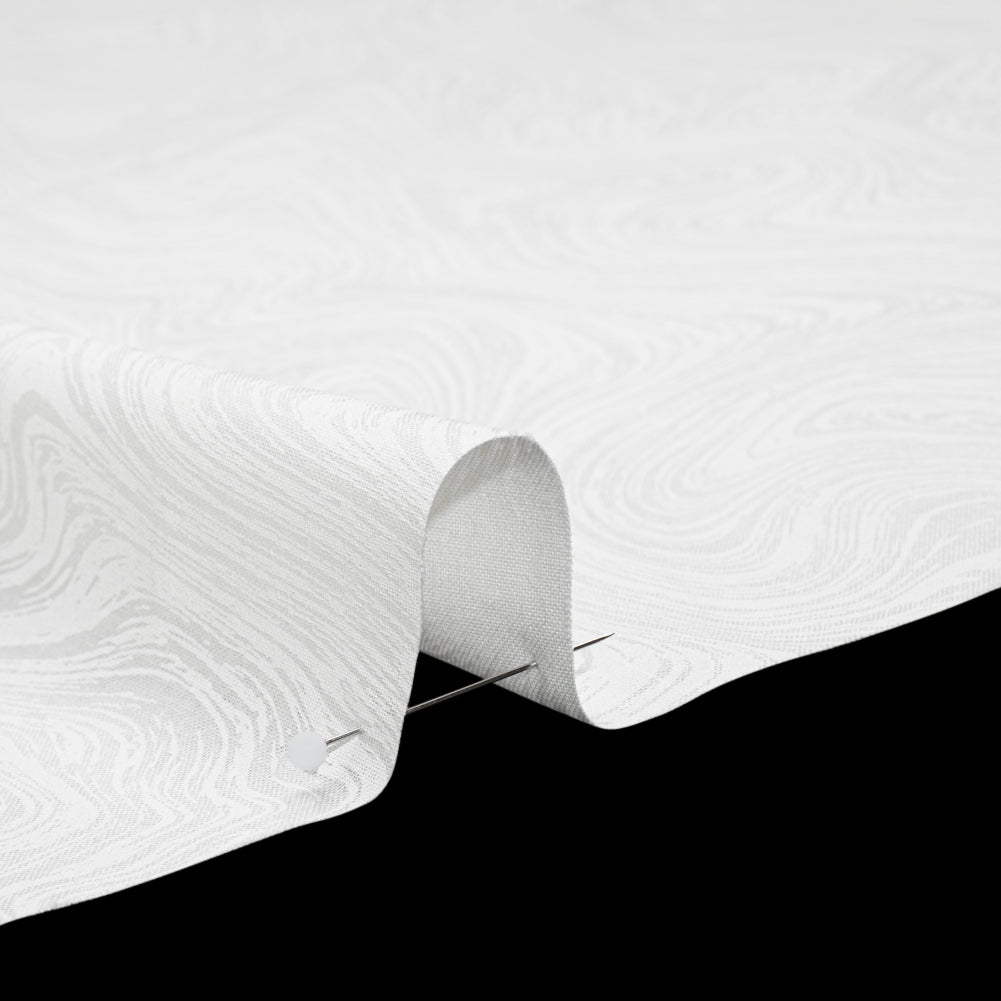 Printed Quilting Cotton by Patrick Lose for Northcott - White on White Marbled - Basically Black & White Collection Printed Quilting Cotton by Patrick Lose for Northcott - White on White Marbled - Basically Black & White Collection