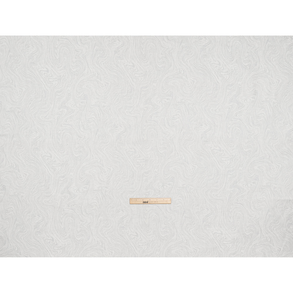 Printed Quilting Cotton by Patrick Lose for Northcott - White on White Marbled - Basically Black & White Collection Printed Quilting Cotton by Patrick Lose for Northcott - White on White Marbled - Basically Black & White Collection