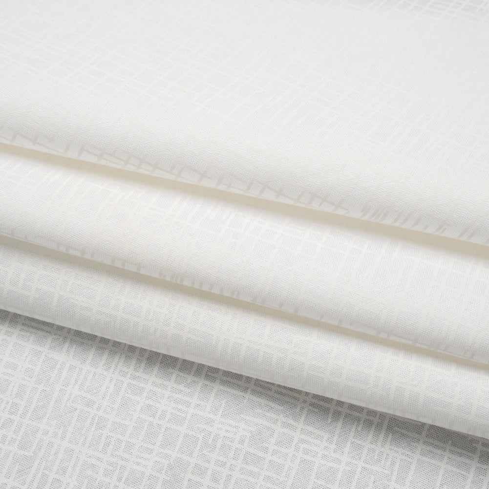 Printed Quilting Cotton by Patrick Lose for Northcott - White on White Open Weave - Basically Black & White Collection - Folded Printed Quilting Cotton by Patrick Lose for Northcott - White on White Open Weave - Basically Black & White Collection - Folded