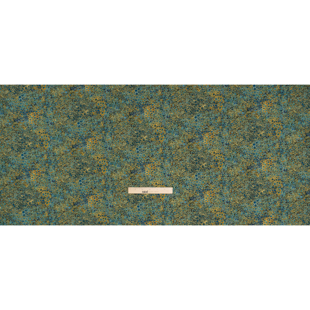 Metallic Printed Quilting Cotton by Northcott - Dawn River Rocks - Shimmer Collection - Full Metallic Printed Quilting Cotton by Northcott - Dawn River Rocks - Shimmer Collection - Full