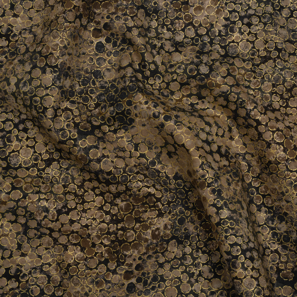 Metallic Printed Quilting Cotton by Northcott - Desert Sand River Rocks - Shimmer Collection Metallic Printed Quilting Cotton by Northcott - Desert Sand River Rocks - Shimmer Collection