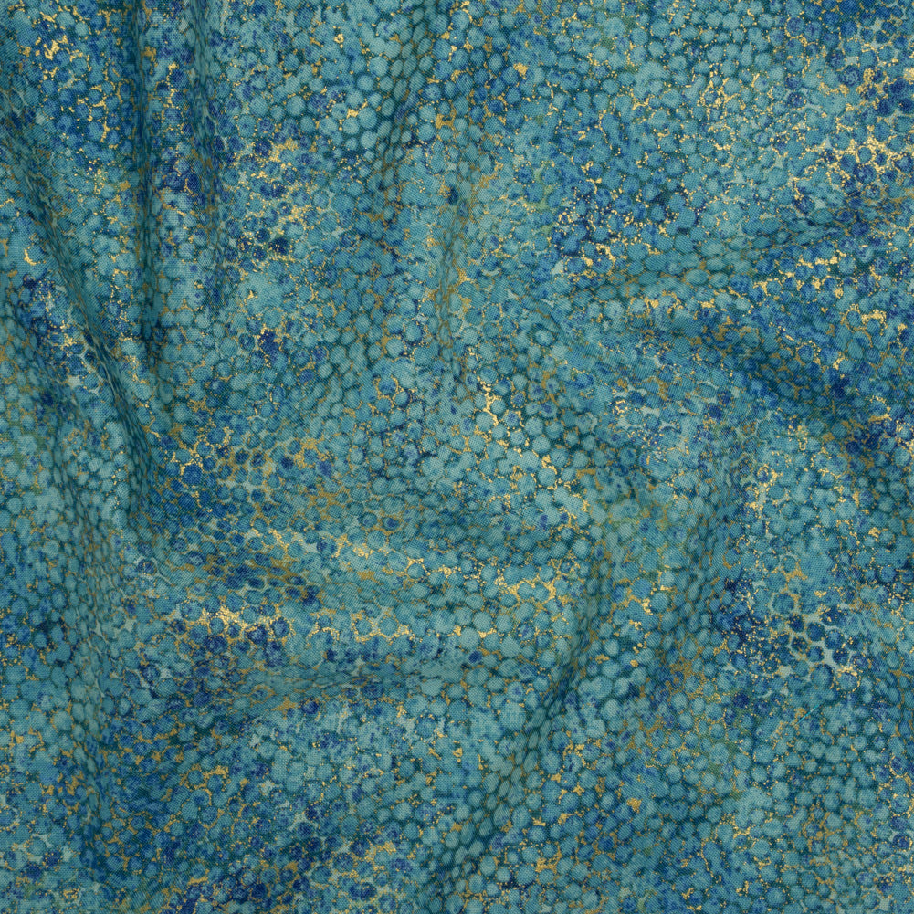 Metallic Printed Quilting Cotton by Northcott - Dusk Pebbles - Shimmer Collection Metallic Printed Quilting Cotton by Northcott - Dusk Pebbles - Shimmer Collection