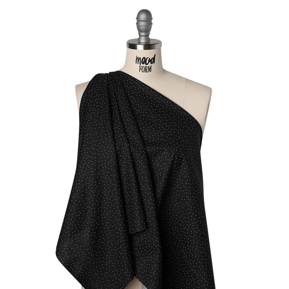 Printed Quilting Cotton by Ghazal Razavi for FIGO Studio - Black and Gray Dotty - Dusk Collection Printed Quilting Cotton by Ghazal Razavi for FIGO Studio - Black and Gray Dotty - Dusk Collection