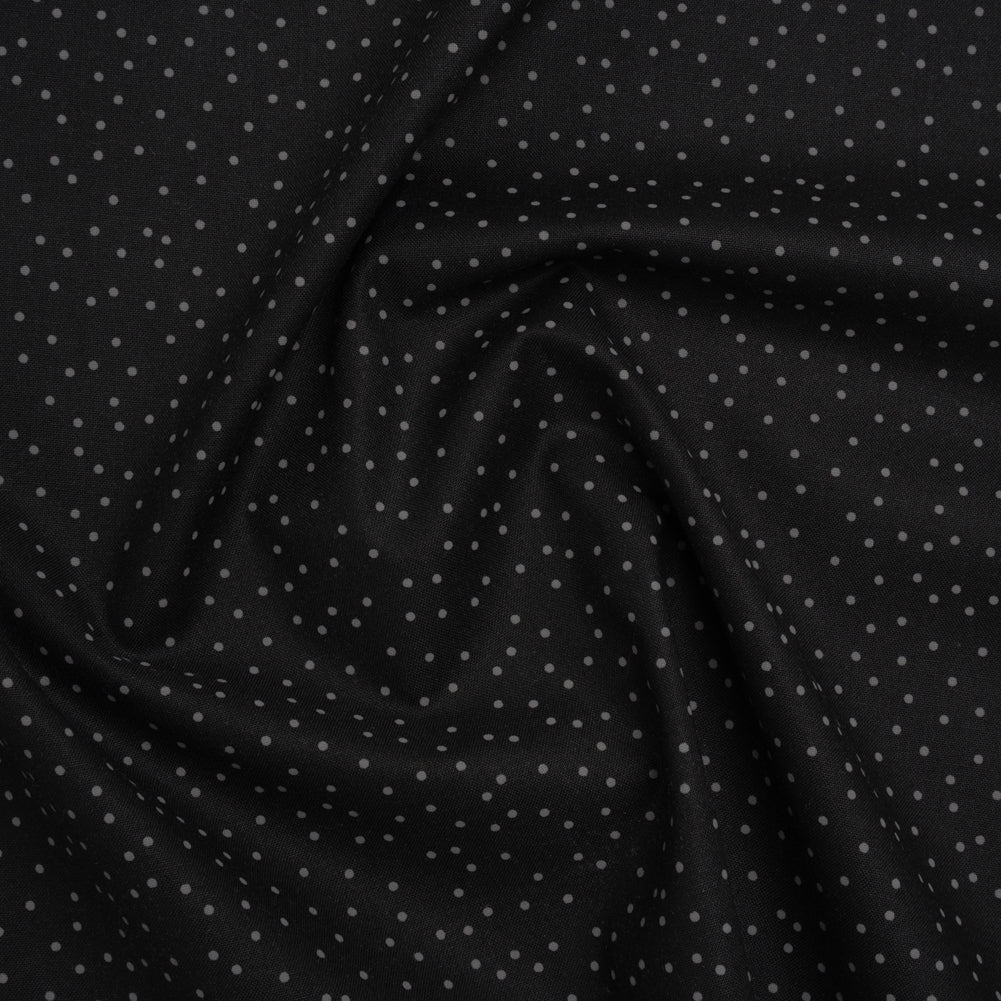 Printed Quilting Cotton by Ghazal Razavi for FIGO Studio - Black and Gray Dotty - Dusk Collection Printed Quilting Cotton by Ghazal Razavi for FIGO Studio - Black and Gray Dotty - Dusk Collection